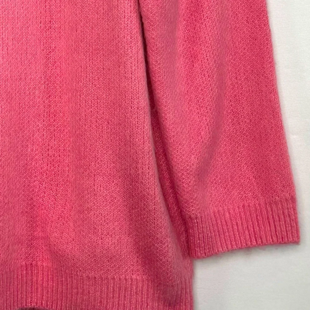 Cotton On Crew Neck Sweater Fair Isle Print Pink Green Boho Barbie Coquette Sz L - Picture 5 of 7